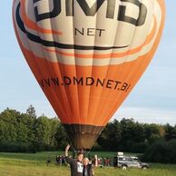 Miluše Strnadová (Vrchlabi, 49) na letu balónem